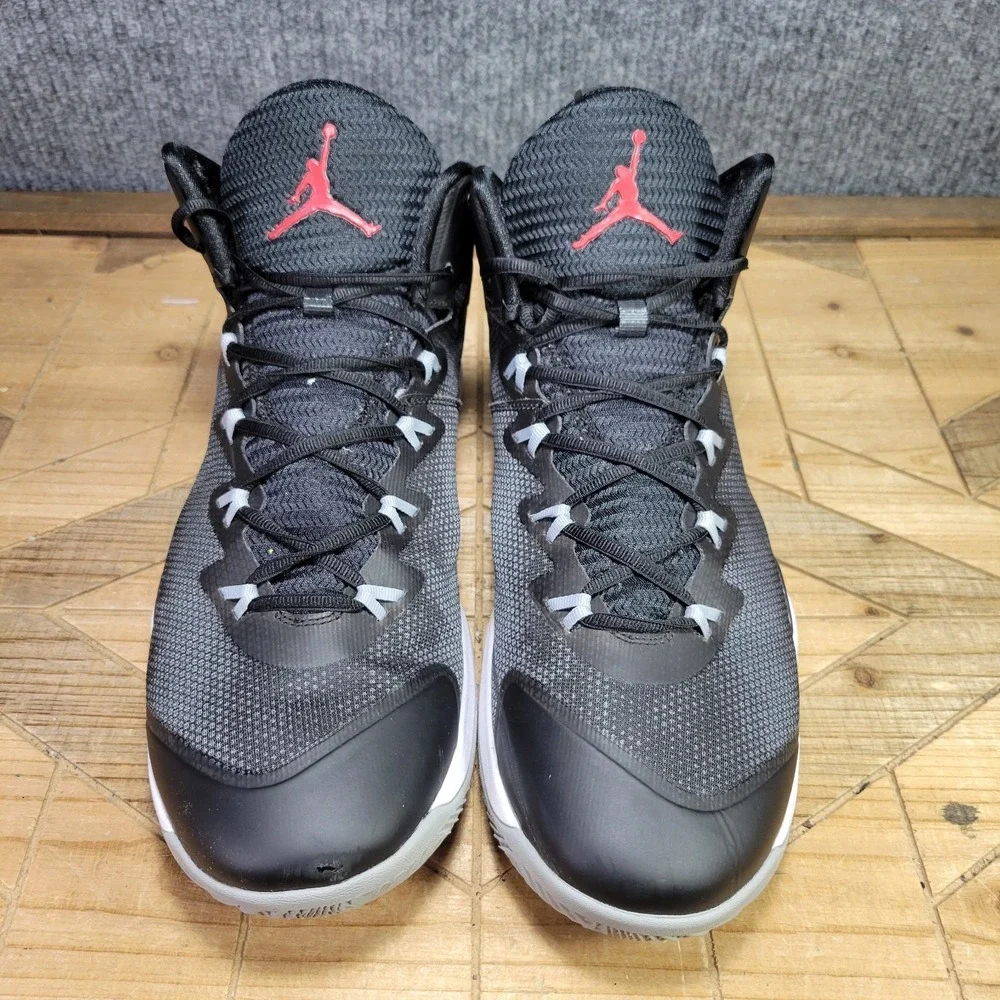Nike Air Jordan Super Fly 3 Flight Plate Size 13 Black Gray Red Shoes 684933-005